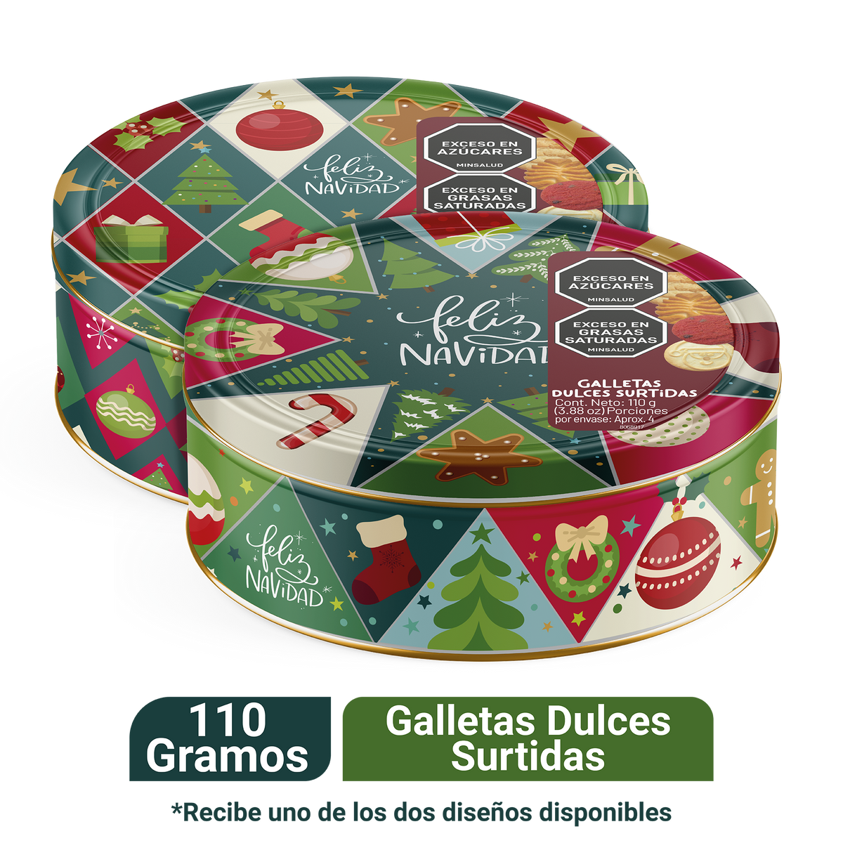 Noel Galleta Navidad Cofre Pequeño 110 gramos