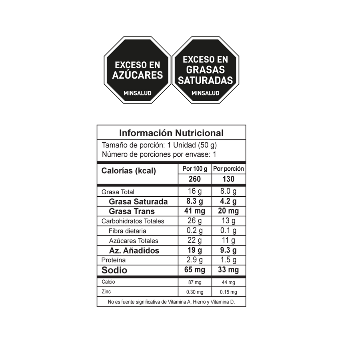 Crem Helado Paleta Galleta Caja x 60 Un x 50 g