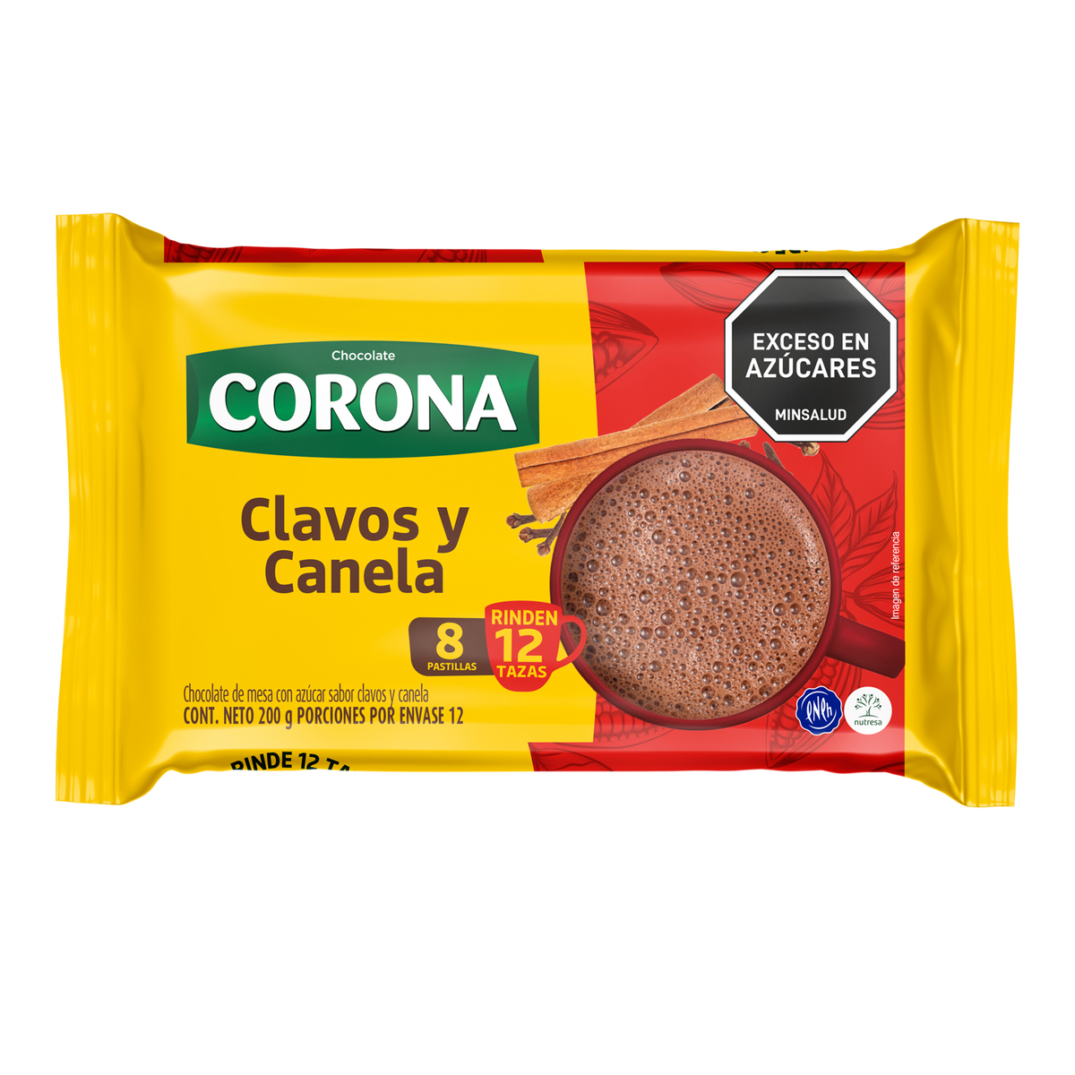 Corona Chocolate Clavos y Canela x 200g