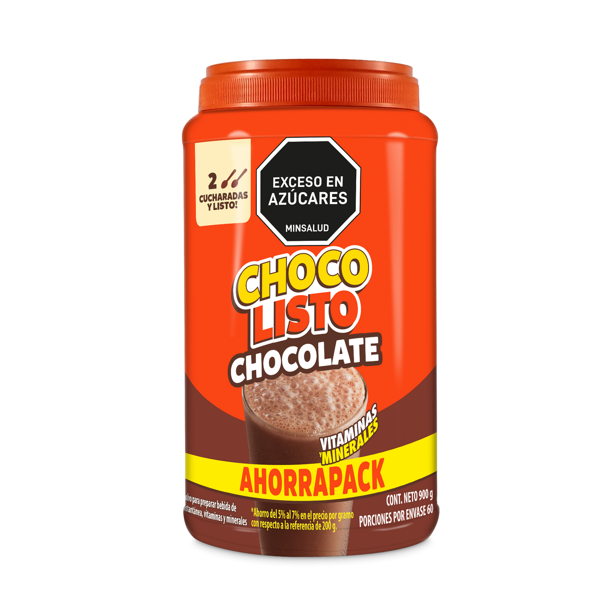 Chocolisto Chocolate Tarro x 900g