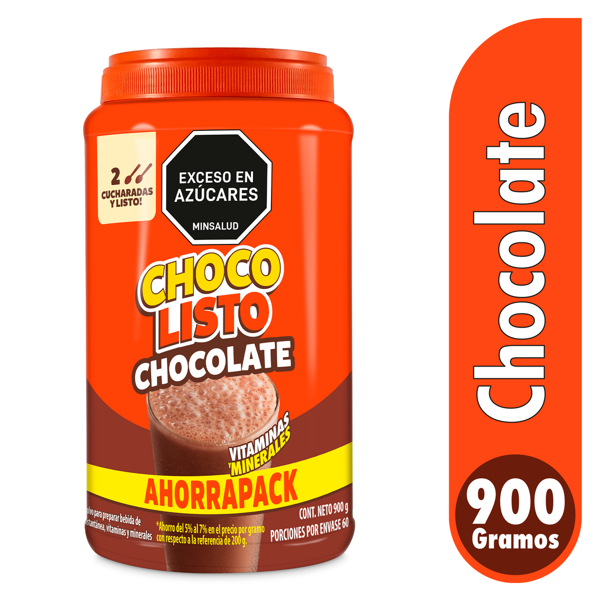 Chocolisto Chocolate Tarro x 900g