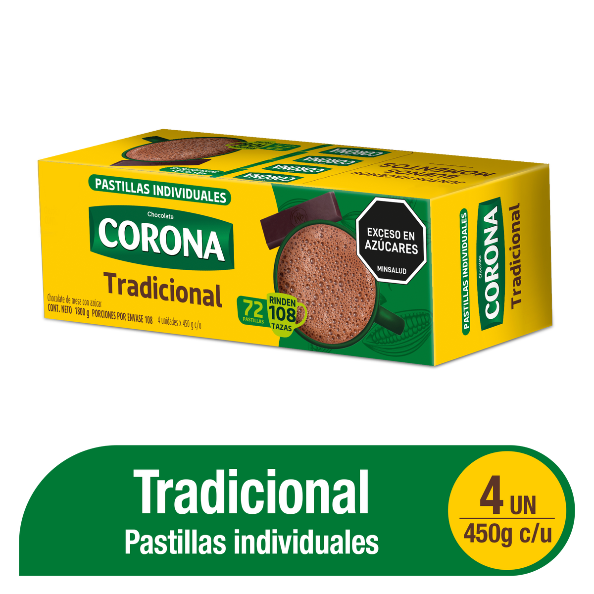 Corona Chocolate 40 Pastillas x 25g