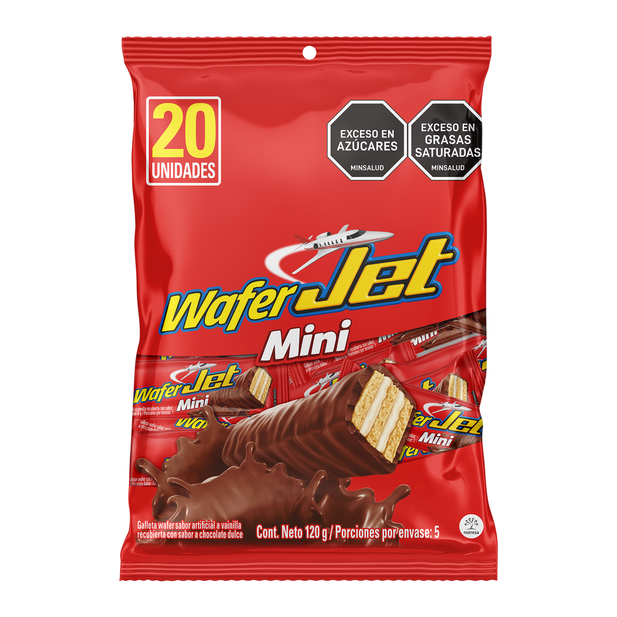 Jet Golosina Mini Wafer Bolsa x 6g