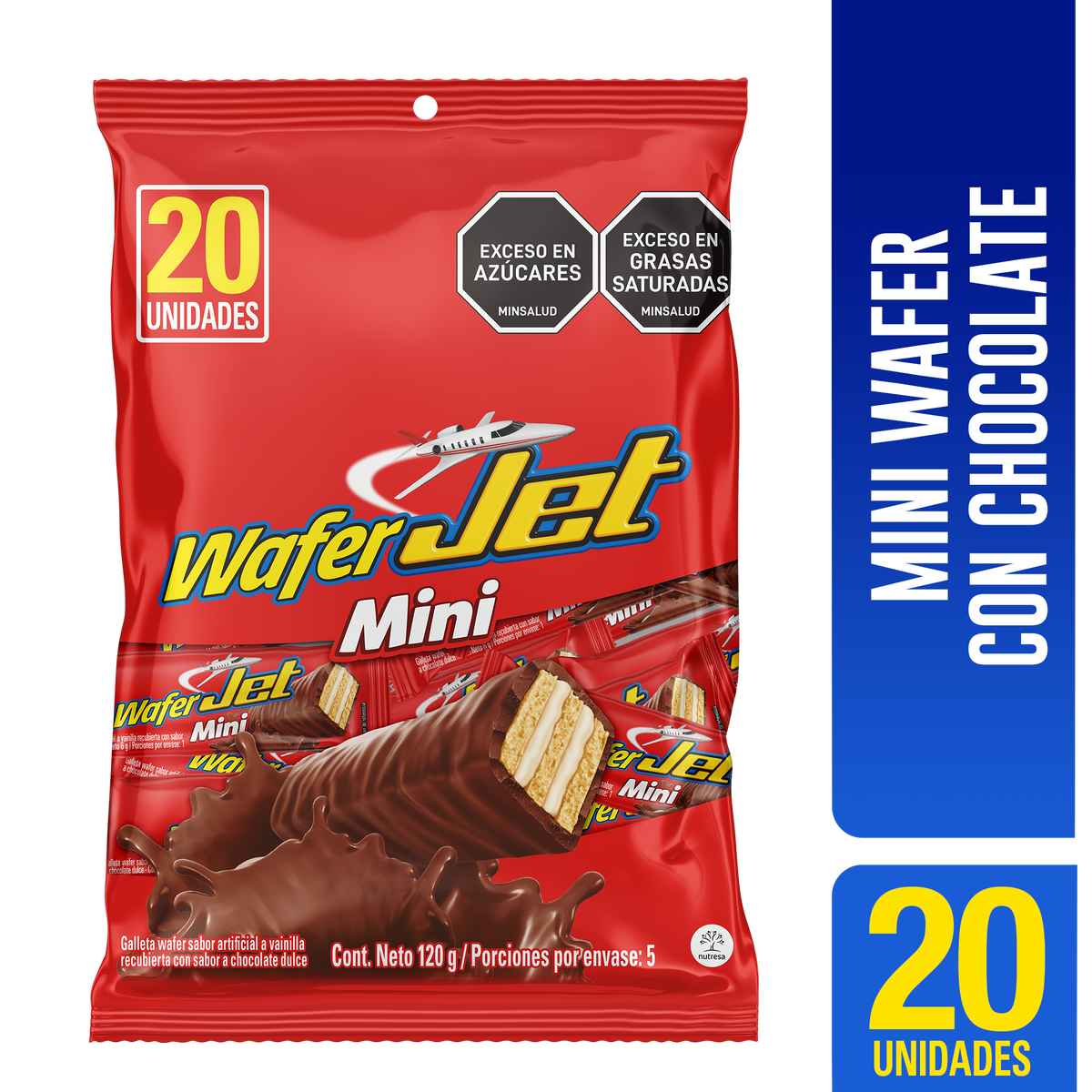 Jet Golosina Mini Wafer Bolsa x 6g