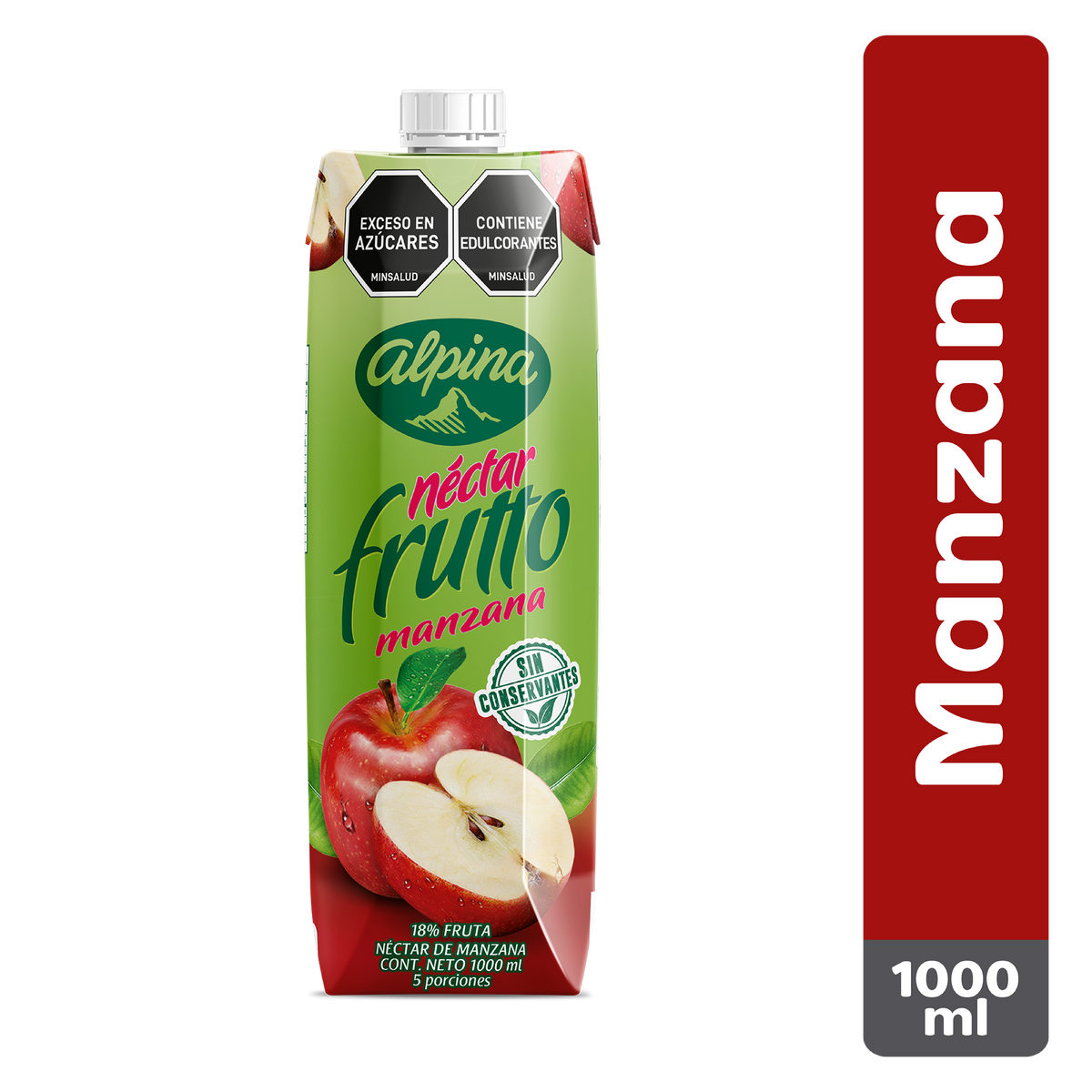Alpina Jugo Nectar De Manzana x 1000 g