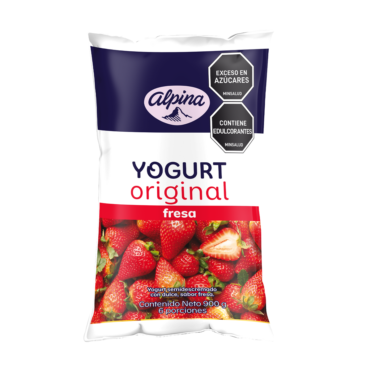 Alpina Yogurt Alpina Bolsa Fresa 900G
