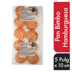 Bimbo Pan Hamburguesa 5 Pulgadas x 10 un