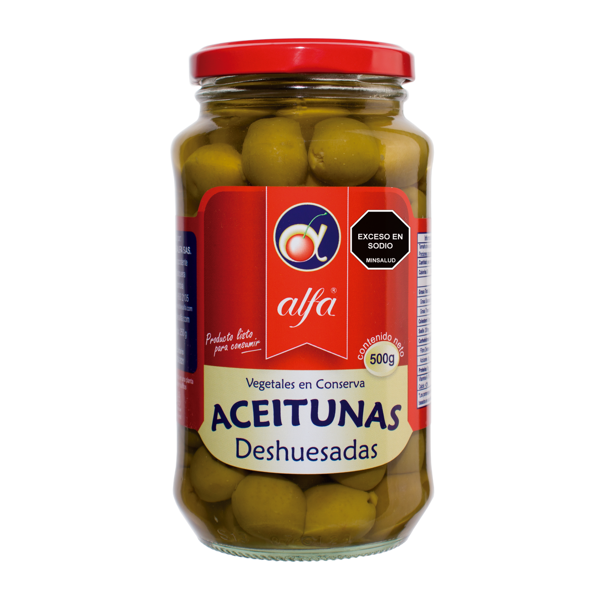 Alfa Aceitunas Deshuesada x 500 g