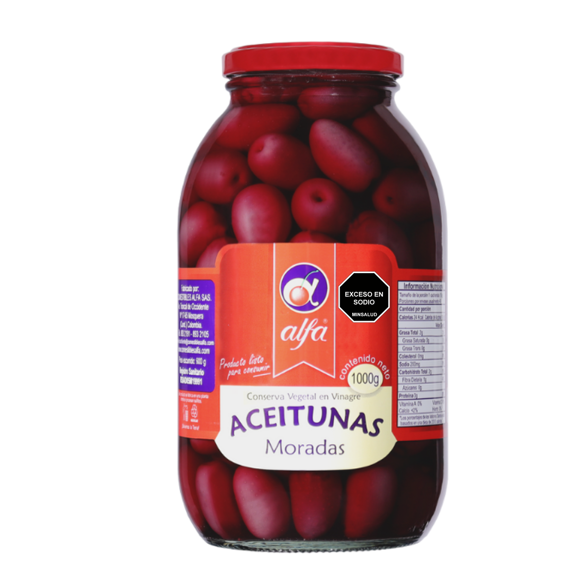 Alfa Aceitunas Moradas x 1000 g