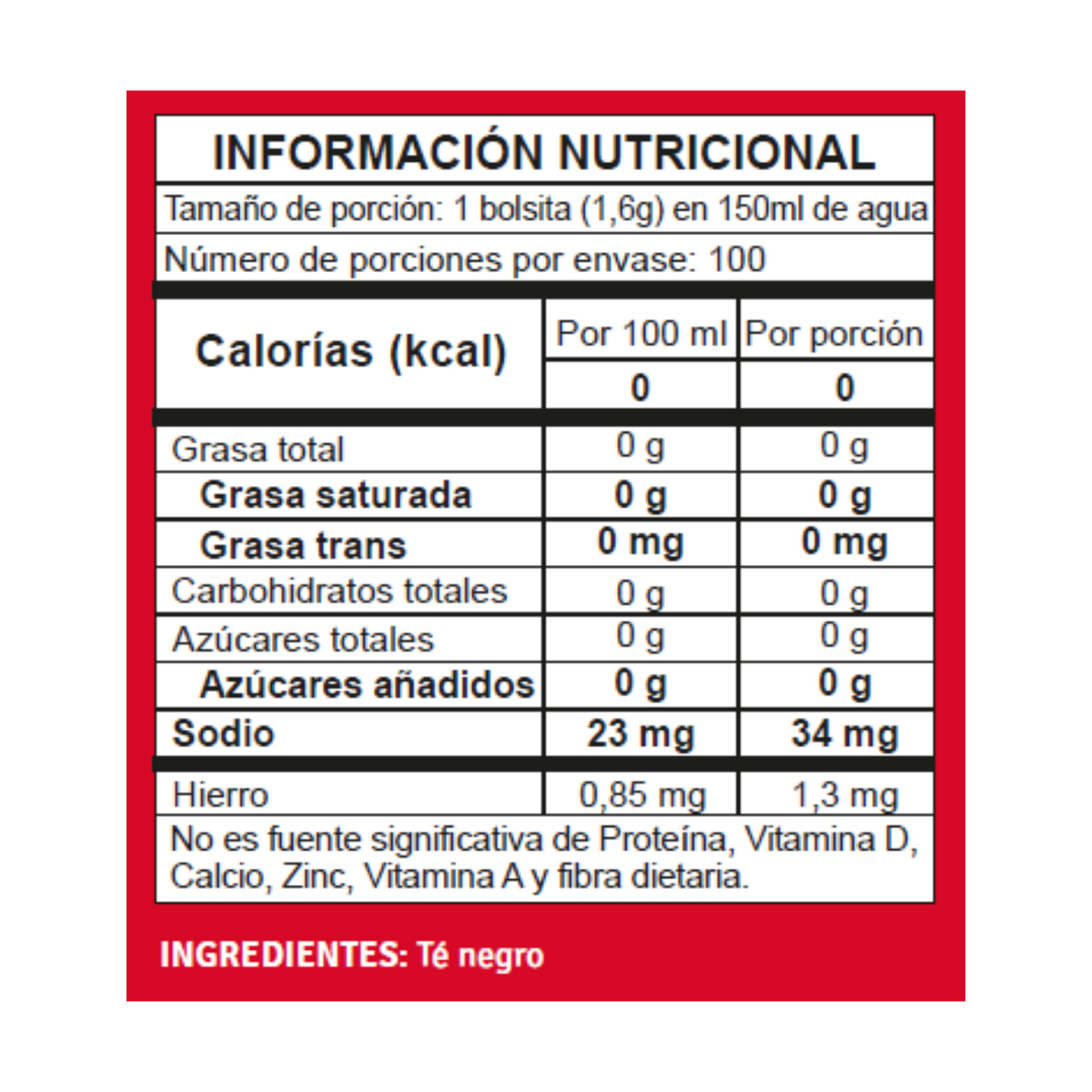 Hindu Te Negro Hindu 40Gr 25 Sobres