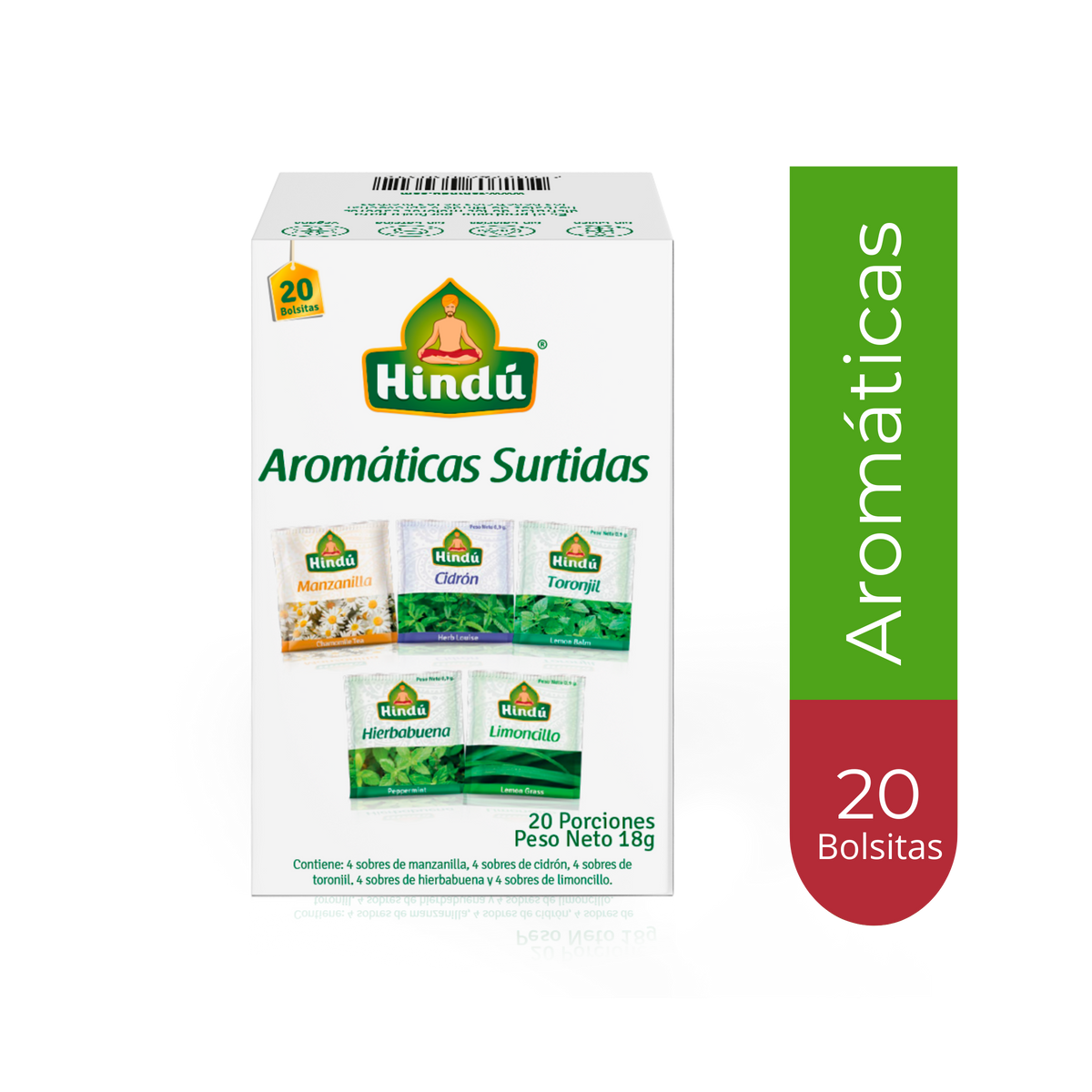 Hindu Aromatica Hindu Surtida 18Gr 20 Sobres