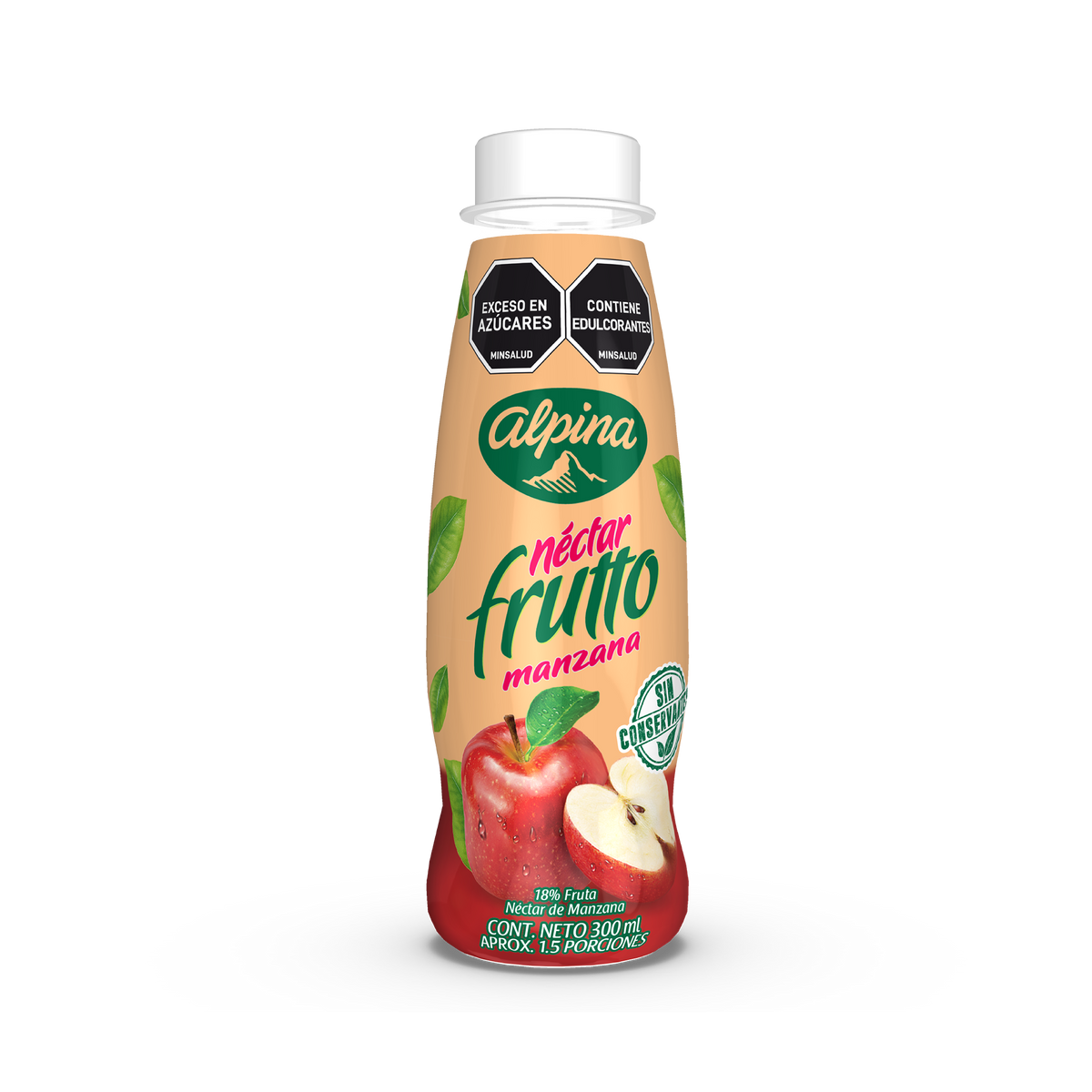 Frutto Nectar Alpina Manzana Pet 300 ml