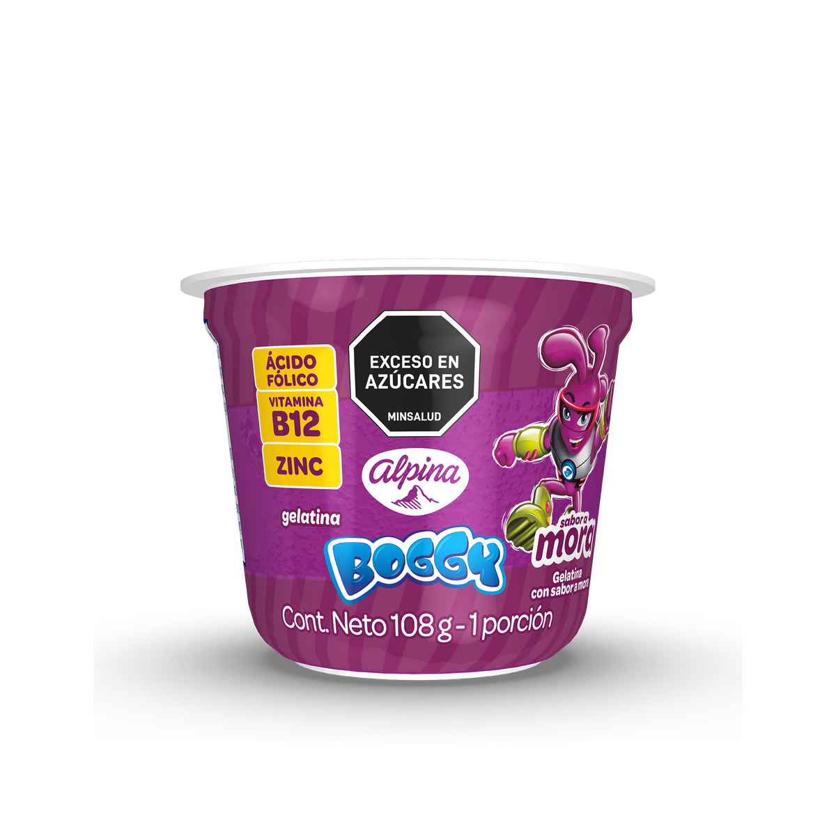 Boggy Gelatina Mora x 108 gramos