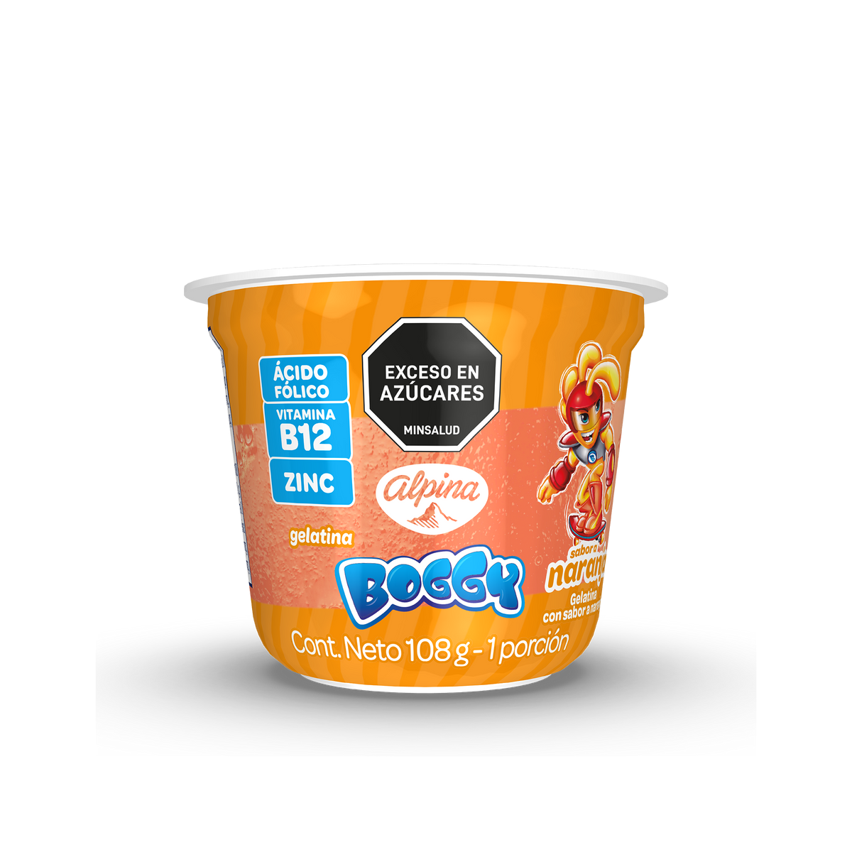 Boggy gelatina naranja x 108 gramos