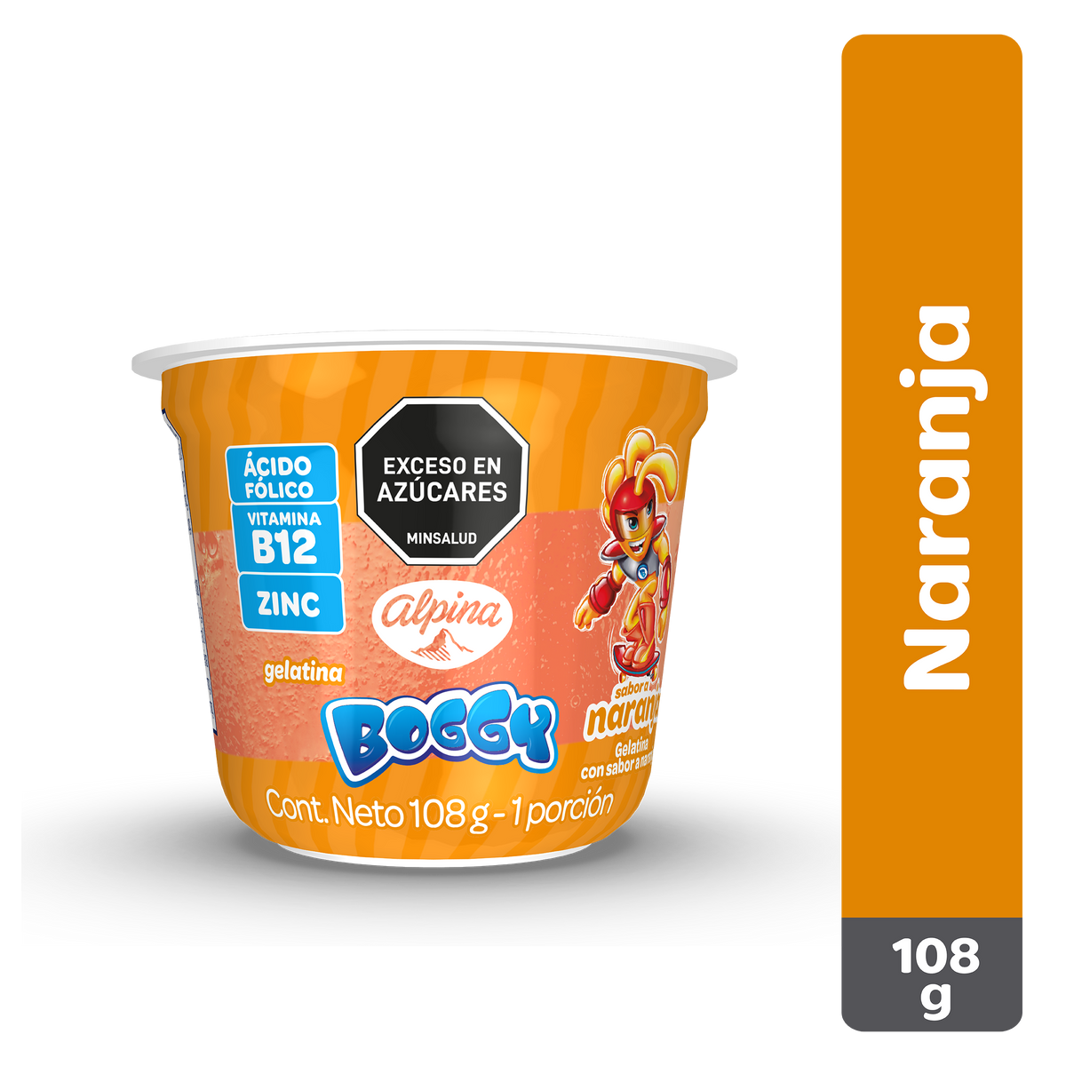 Boggy gelatina naranja x 108 gramos