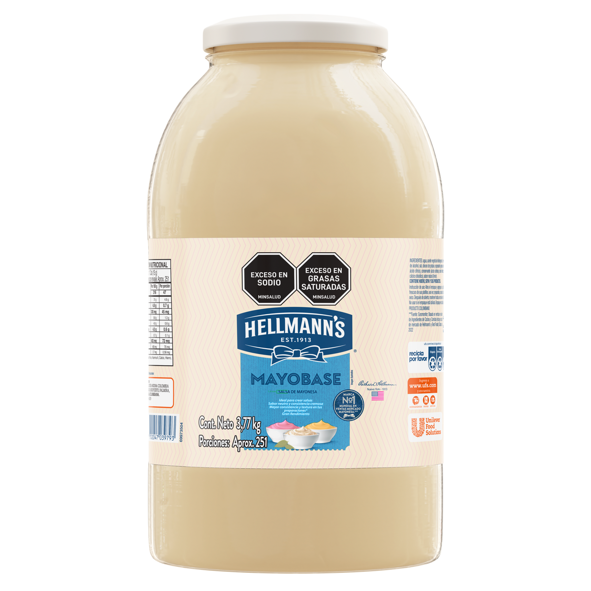 Hellmanns Salsa Mayonesa Base 3.77 kg