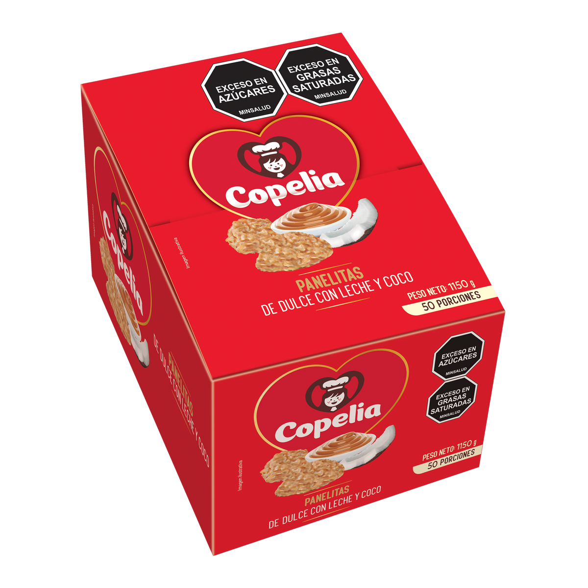 Cope a Panelita Arequipe Y Coco Plegadiza x 50 Und x 23g