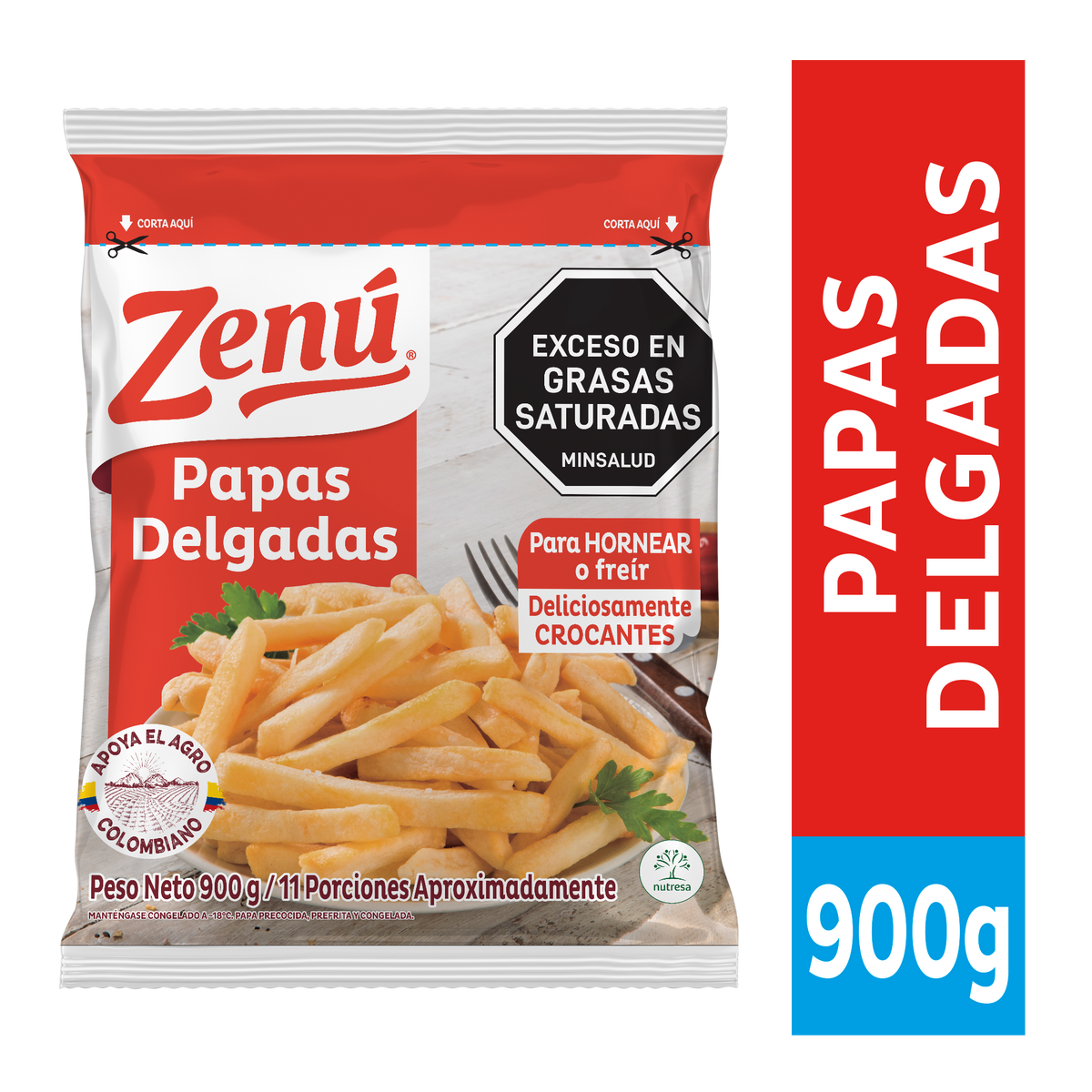 Zenú Papas Delgadas x 900 g