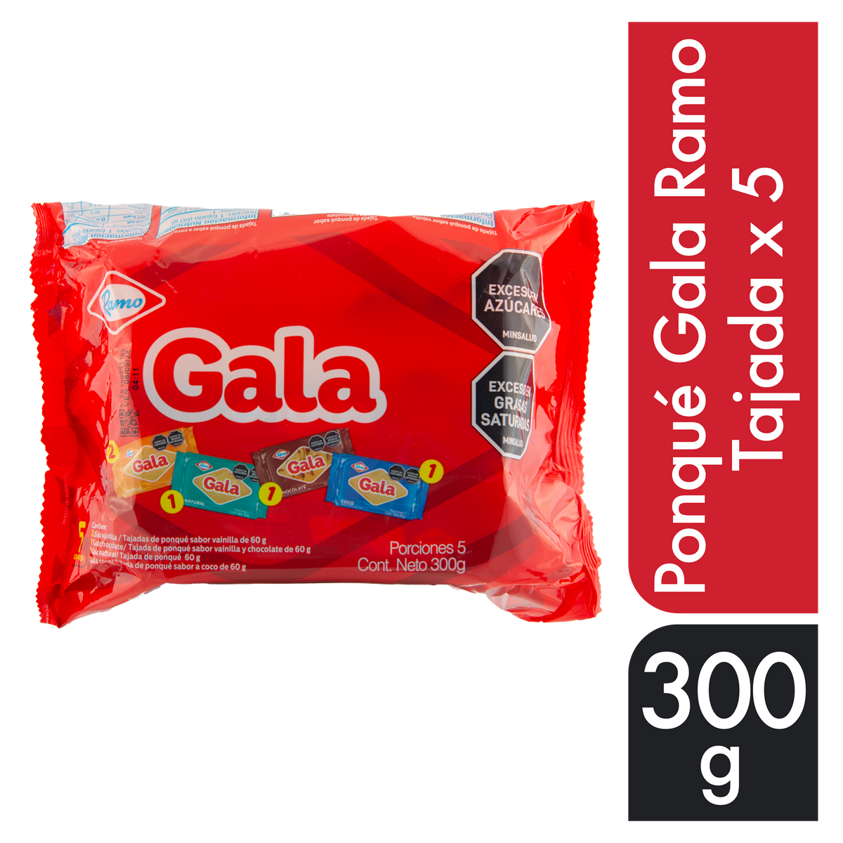 Ramo Ponque Gala Tajada x 5 300 g