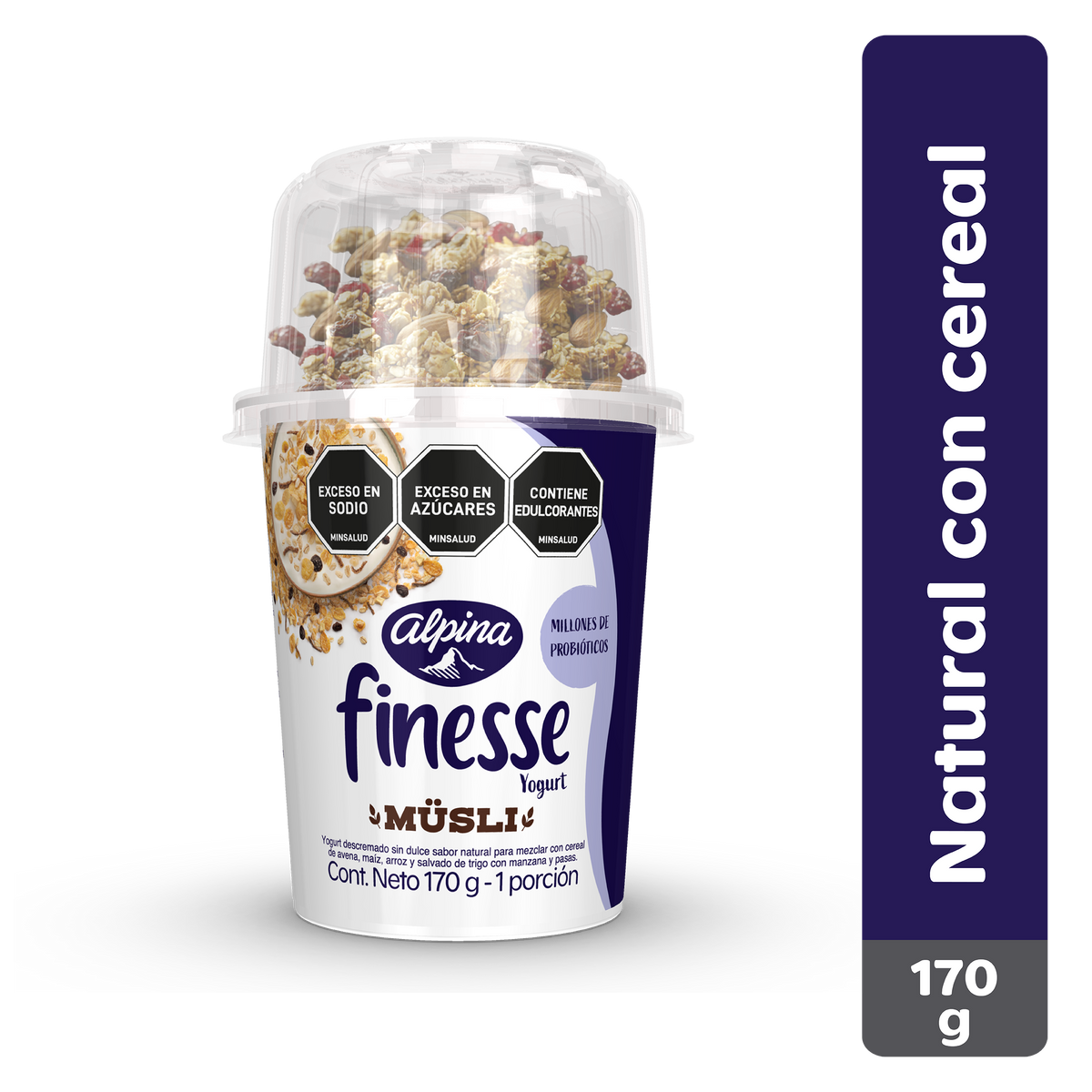 Finesse Yogurt Alpina Natural Y Cereal 170 g
