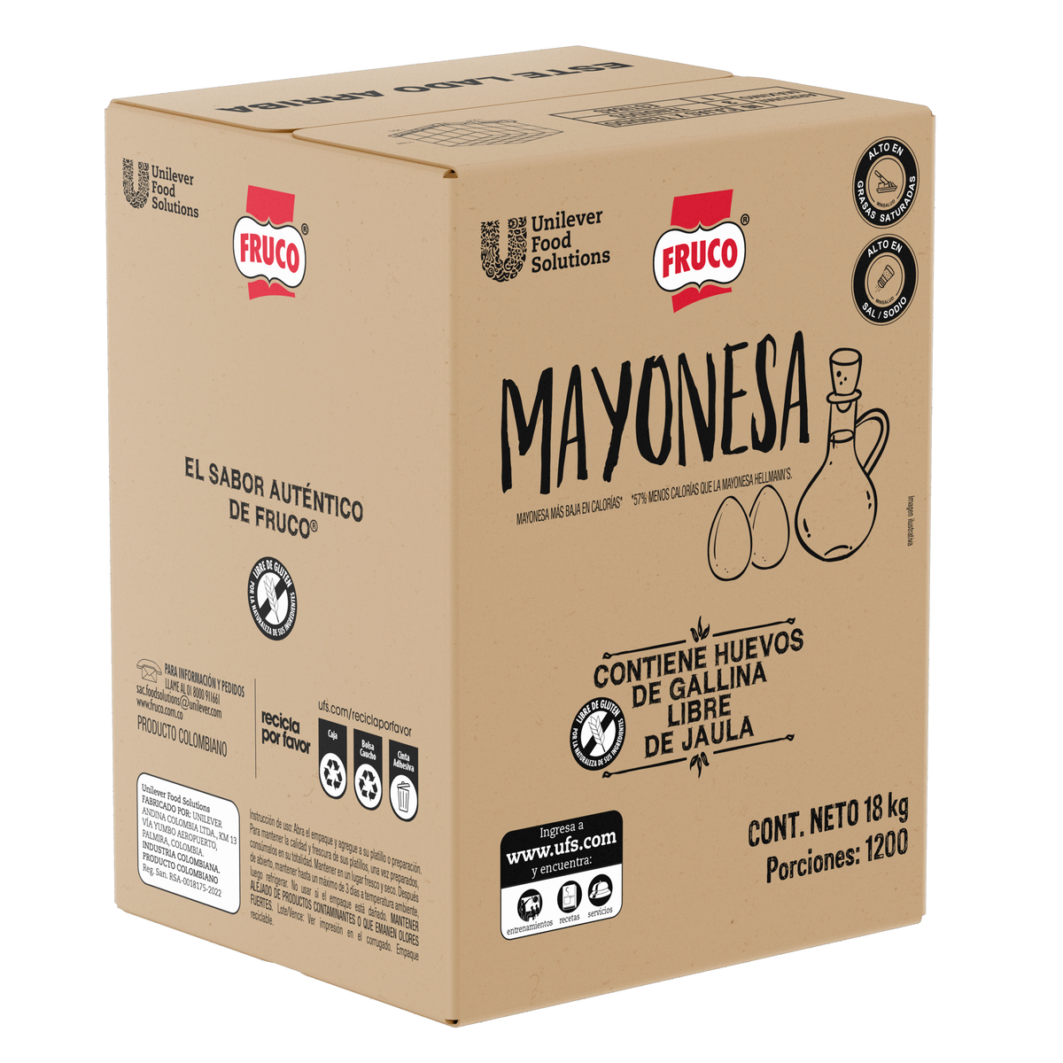 Fruco Salsa Mayonesa 18kg