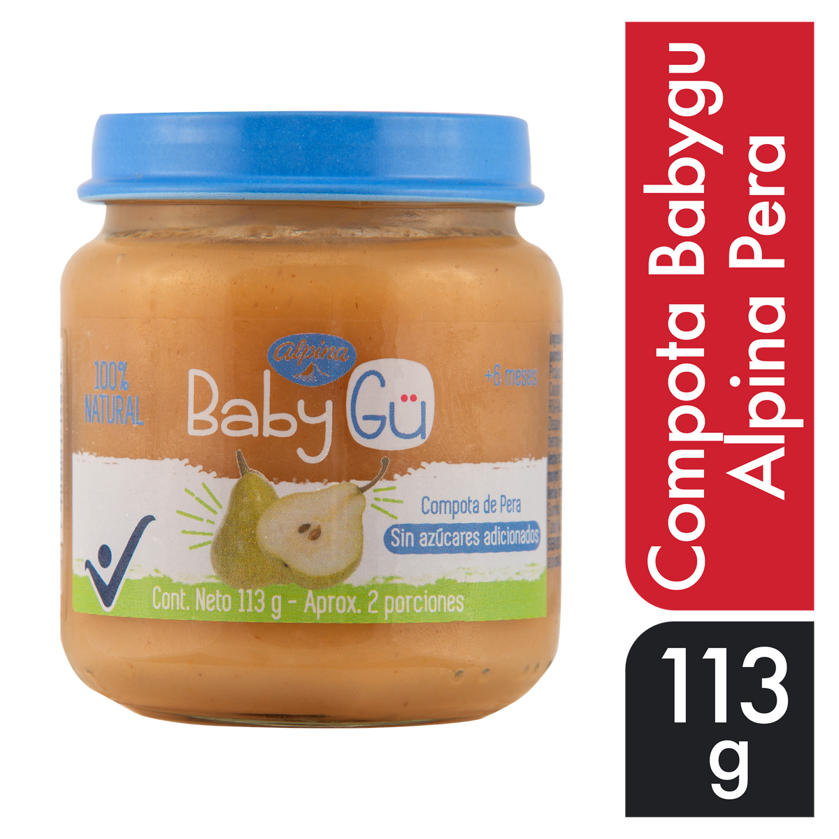 Alpina Compota Babygu Pera 113 g