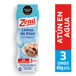 Zenú Lomo Atun En Agua x 3 un x 80 g