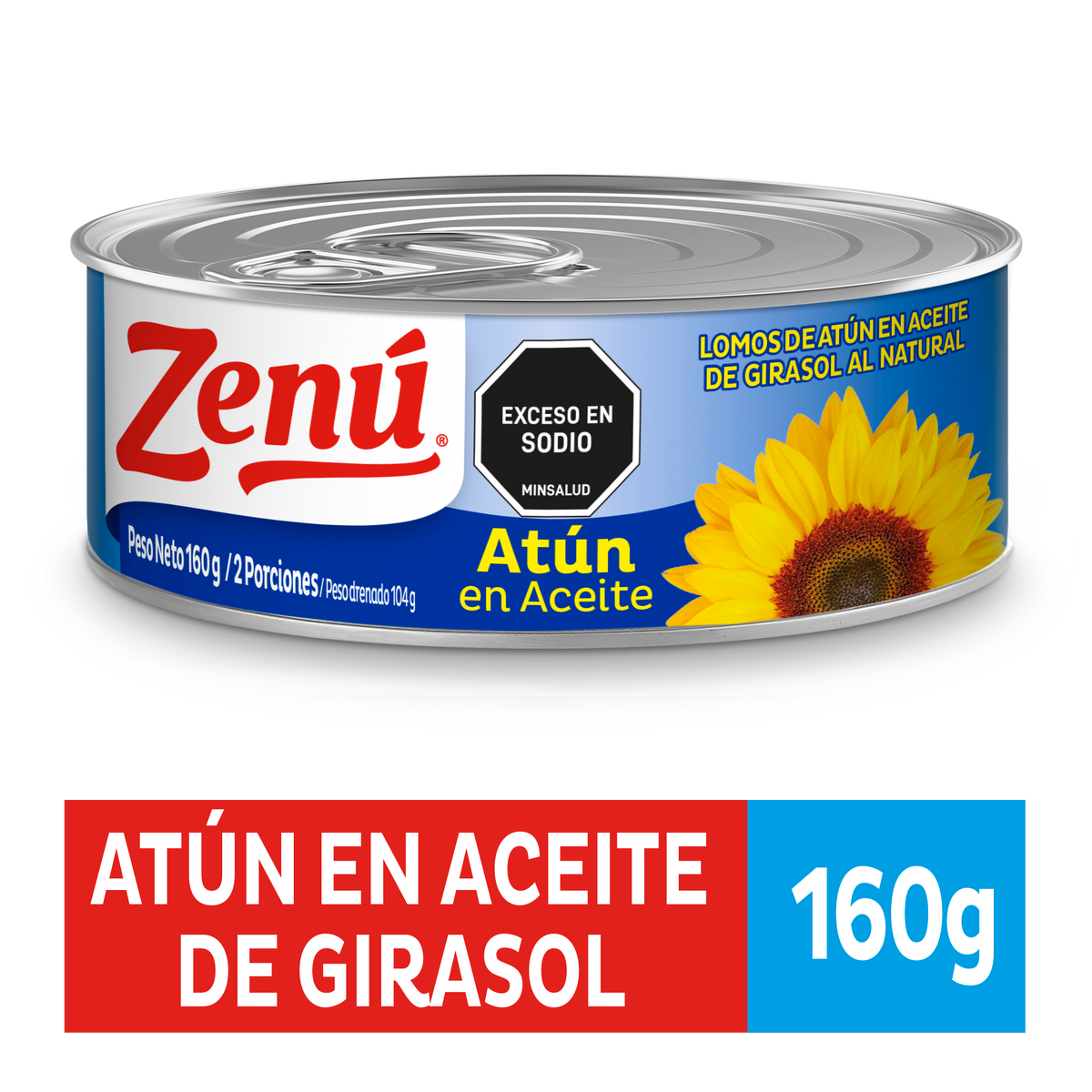 Zenú Lomo Atun En Aceite Girasol x 160 g