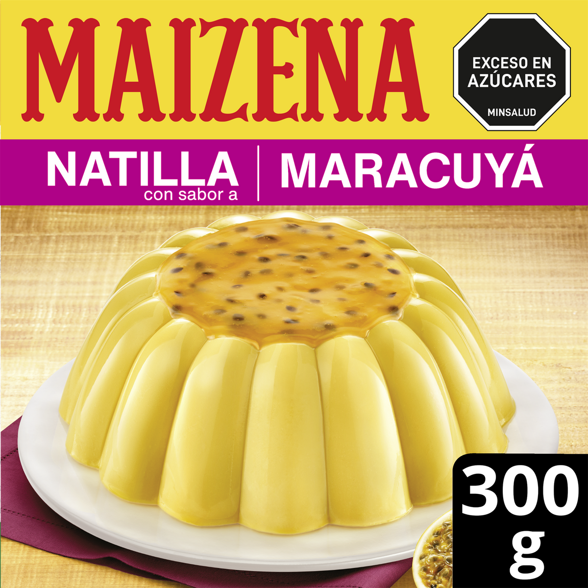 Maizena Mezcla Natilla Maracuyá 300 g cj x 20 un