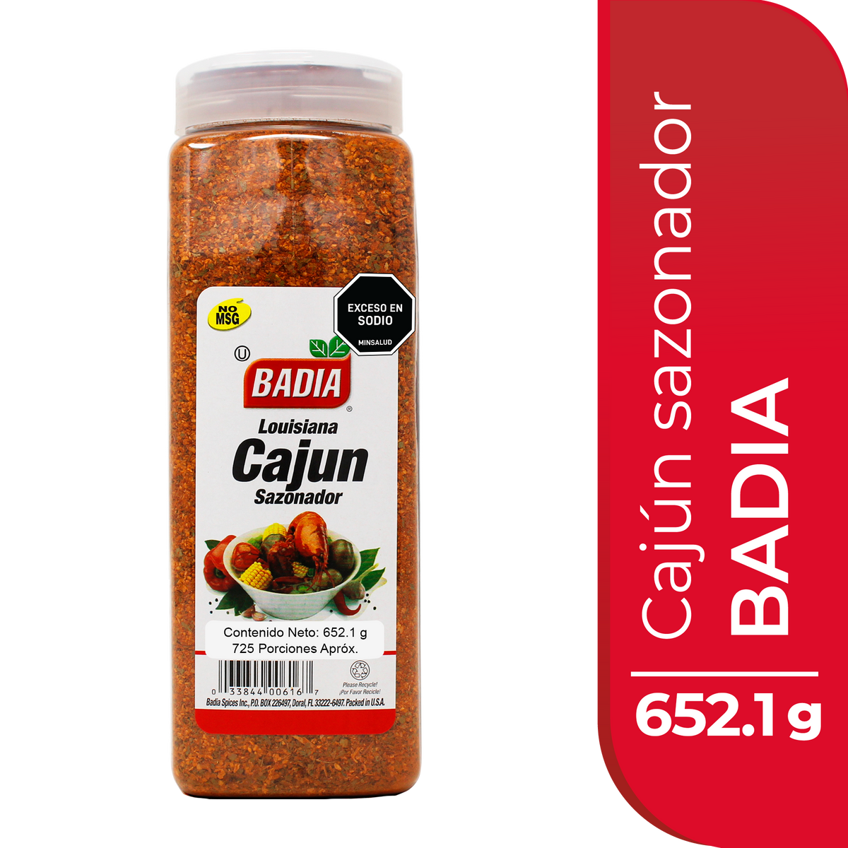 Cajun sazonador BADIA 652gramos
