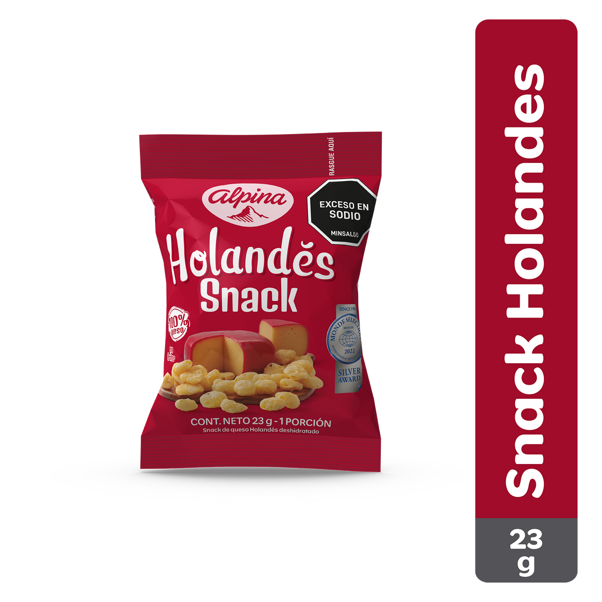 Alpina Snack Queso Holandes Descremado x 23 g