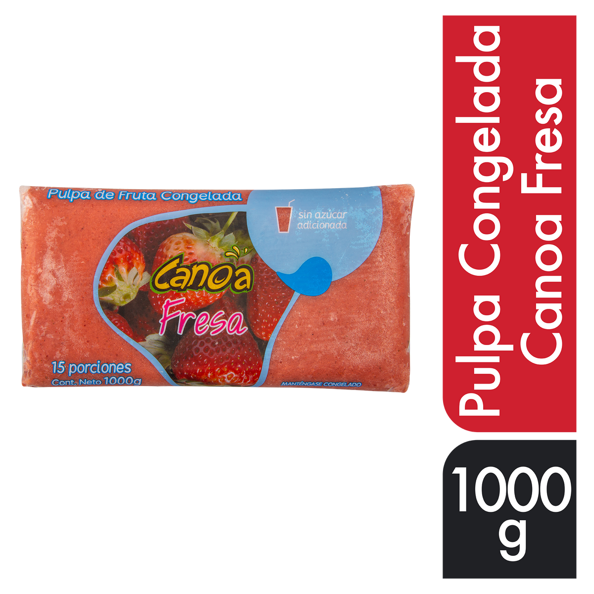 Canoa Pulpa Congelada Canoa Fresa 1000Gr