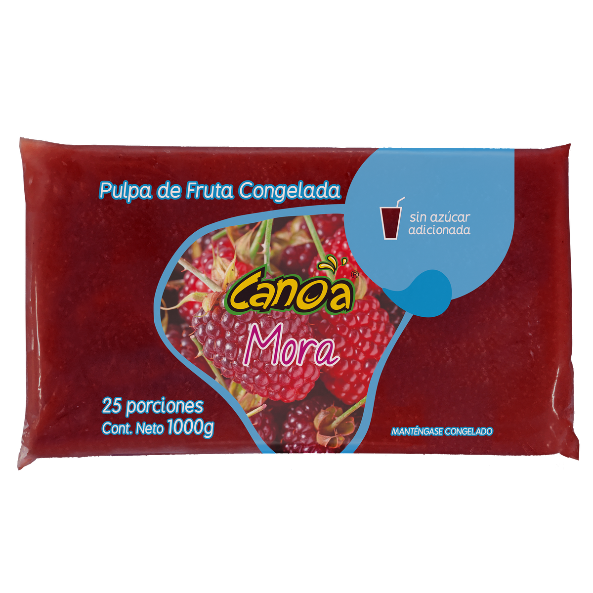 Agrofrut Pulpa Congelada Canoa Mora 1000Gr
