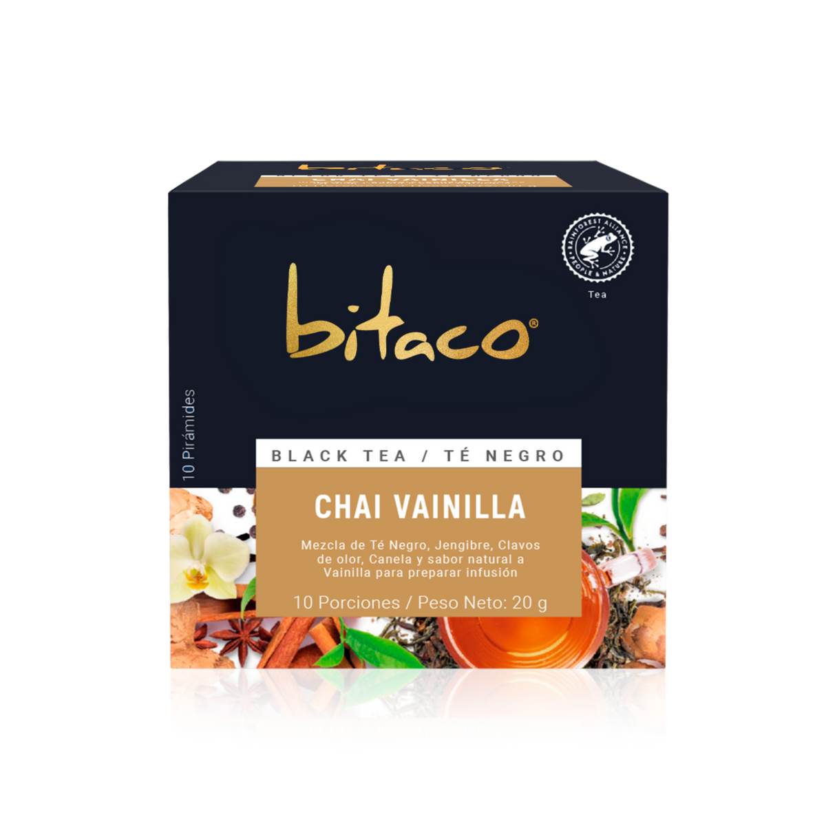 Bitaco Té Negro Chai Vainilla 20g x 10s