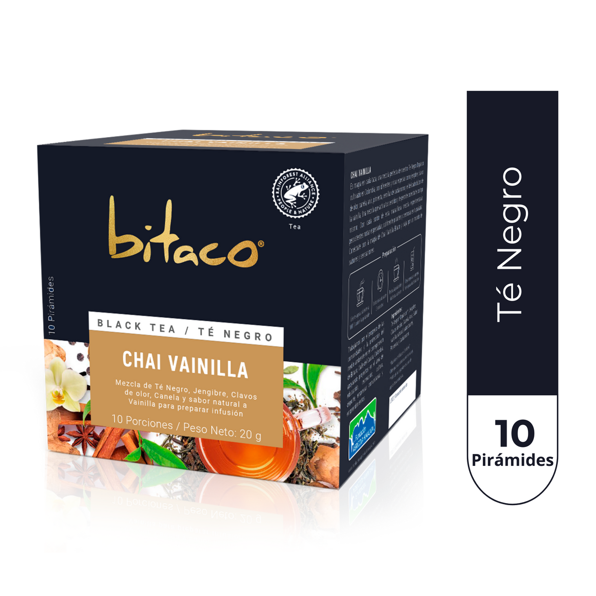 Bitaco Té Negro Chai Vainilla 20g x 10s
