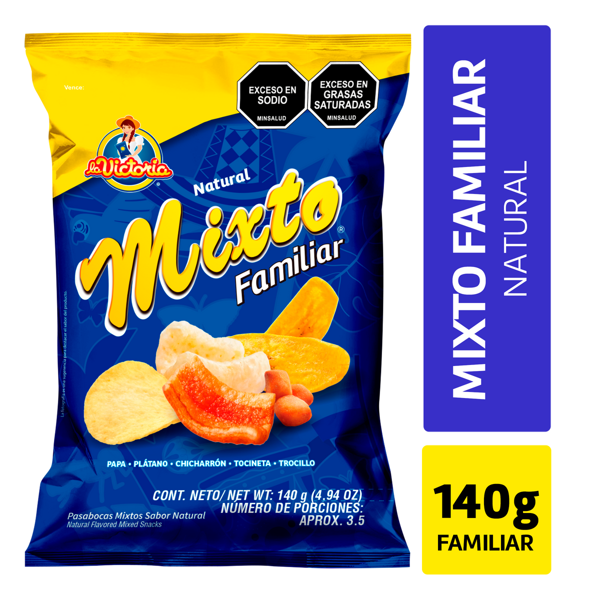La Victoria Mixto Familiar Natural 140 g
