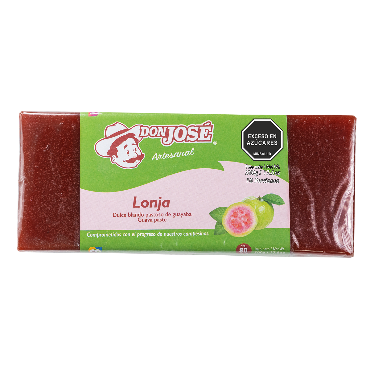 Don Jose Bocadillo Lonja Guayaba 500 g x 12 un