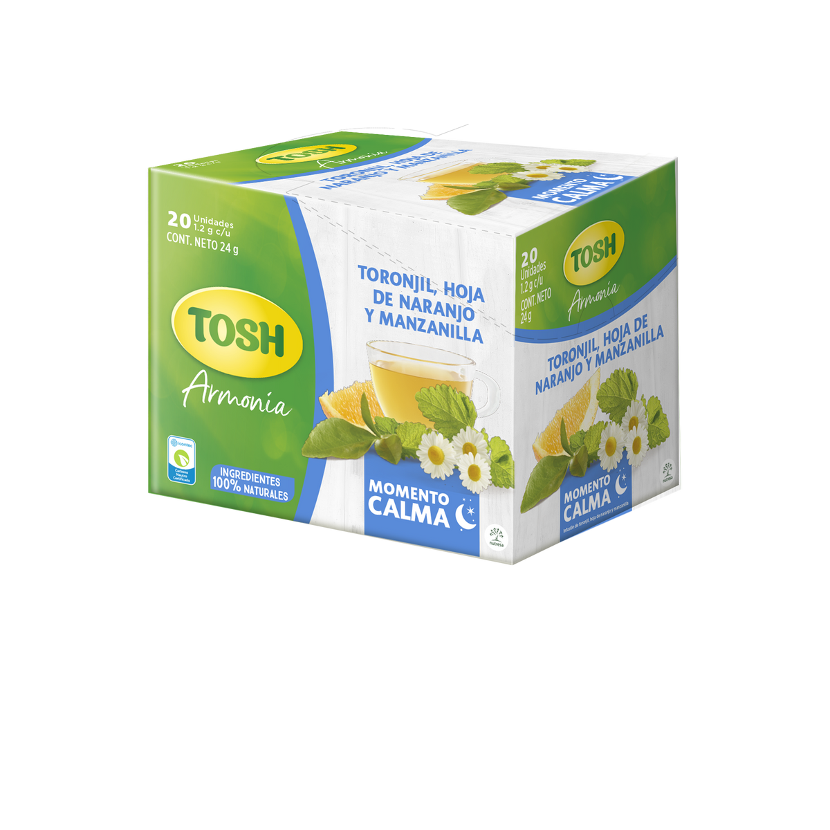 Tosh Aromatica Calma 20 Sobre 20 un x24 g
