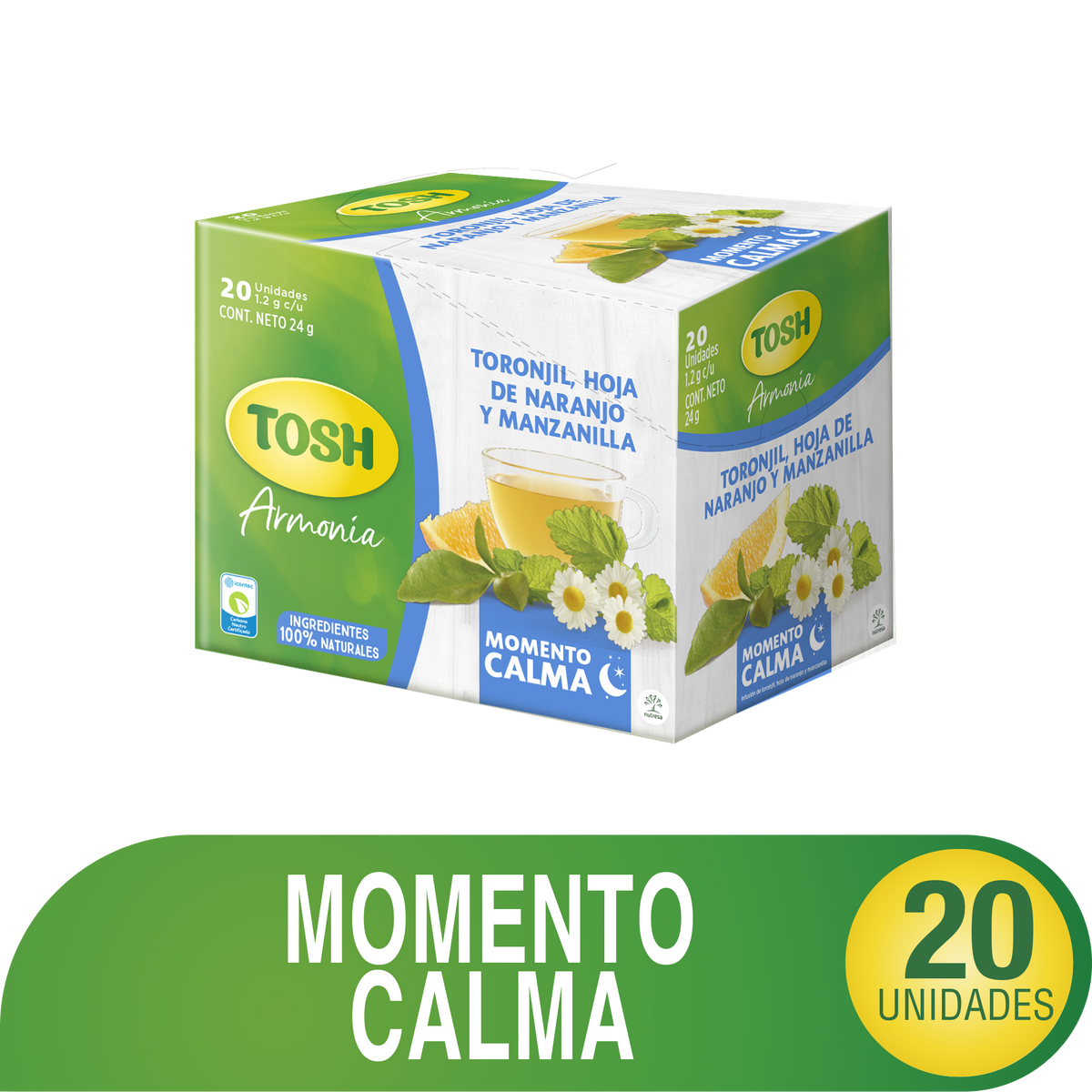 Tosh Aromatica Calma 20 Sobre 20 un x24 g