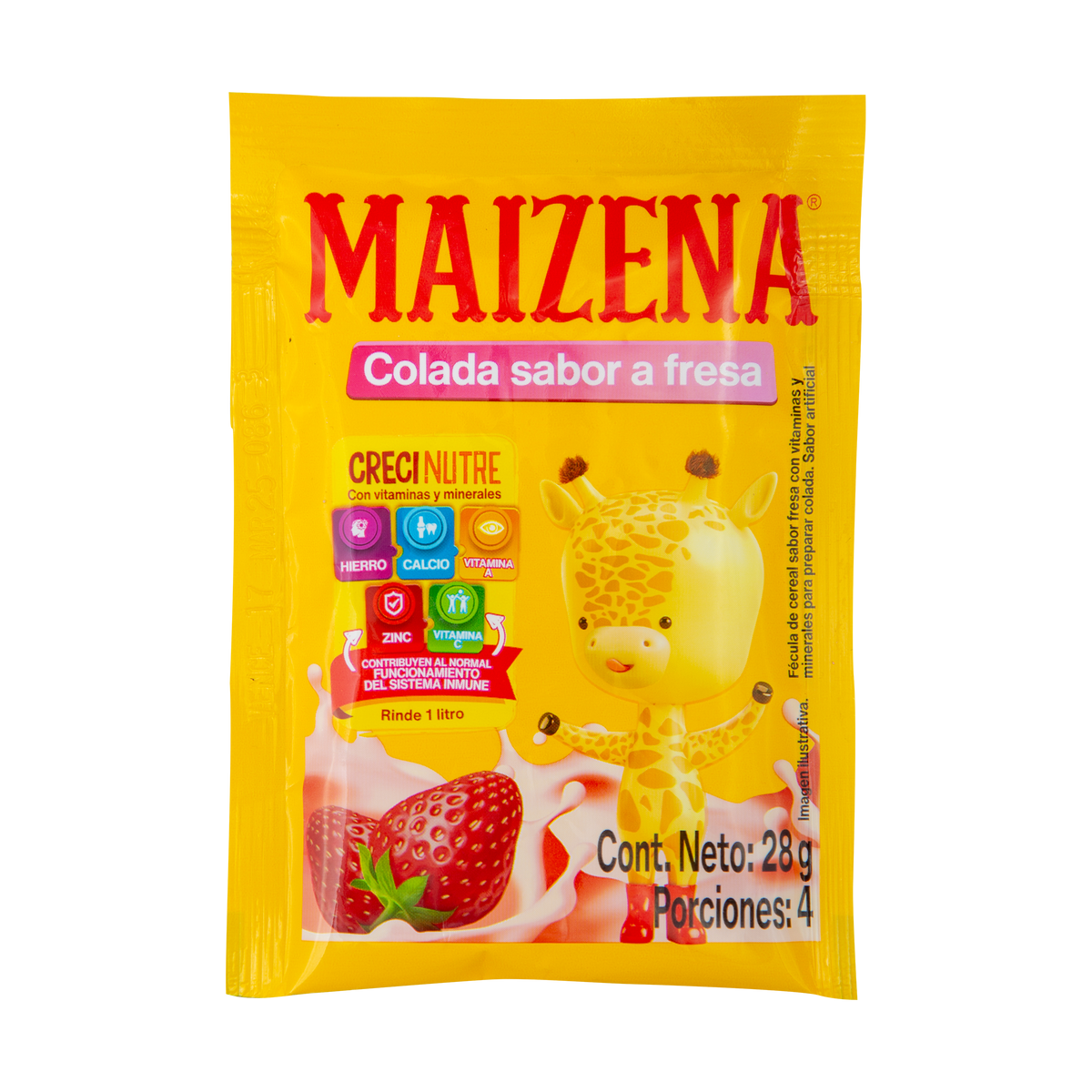 Maizena Colada Fresa 12pleg x 18 un x 28 g
