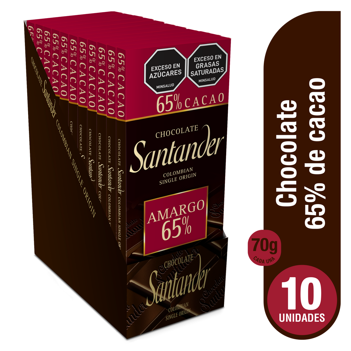 Santander Golosina 65% Plegadiza x 7 g