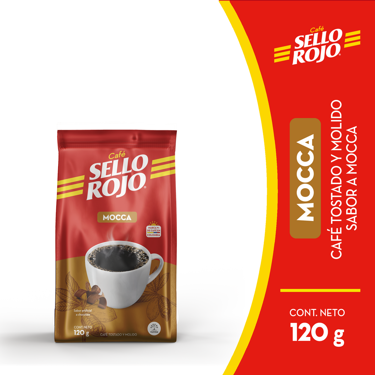 Sello Rojo Cafe Mocca 120 g 40 un