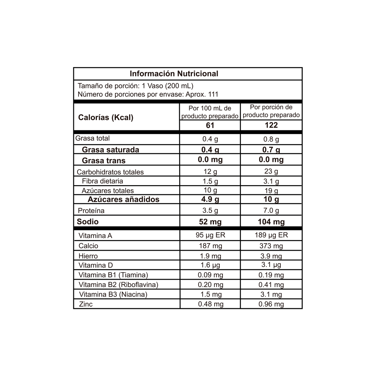 Chocolisto Modificador Bolsa x 2.000 g