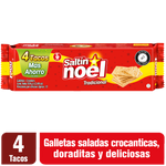 Saltin Noel Galleta Rojo Taco x 4 Precio Especial 354 g