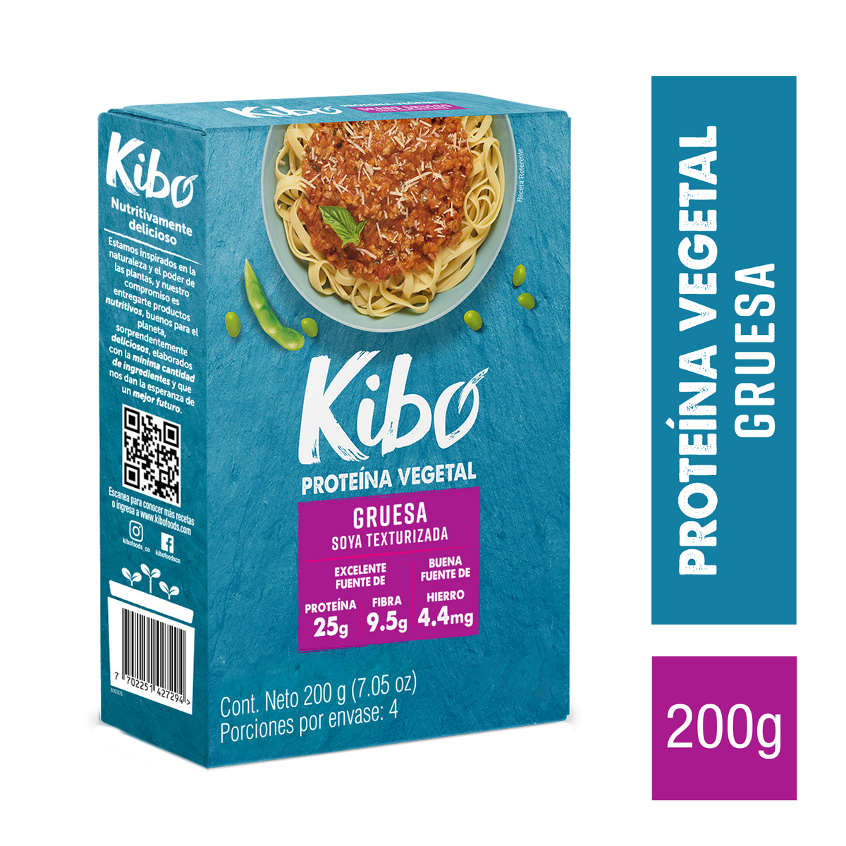 Kibo Proteina Vegetal Gruesa Plegadiza 200 g