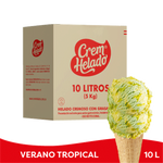 Crem Helado Tradicional Tarro Verano Tropical x 10 L