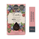 Evok Chocolate 40% Arándanos Ganada Barra x 100 g