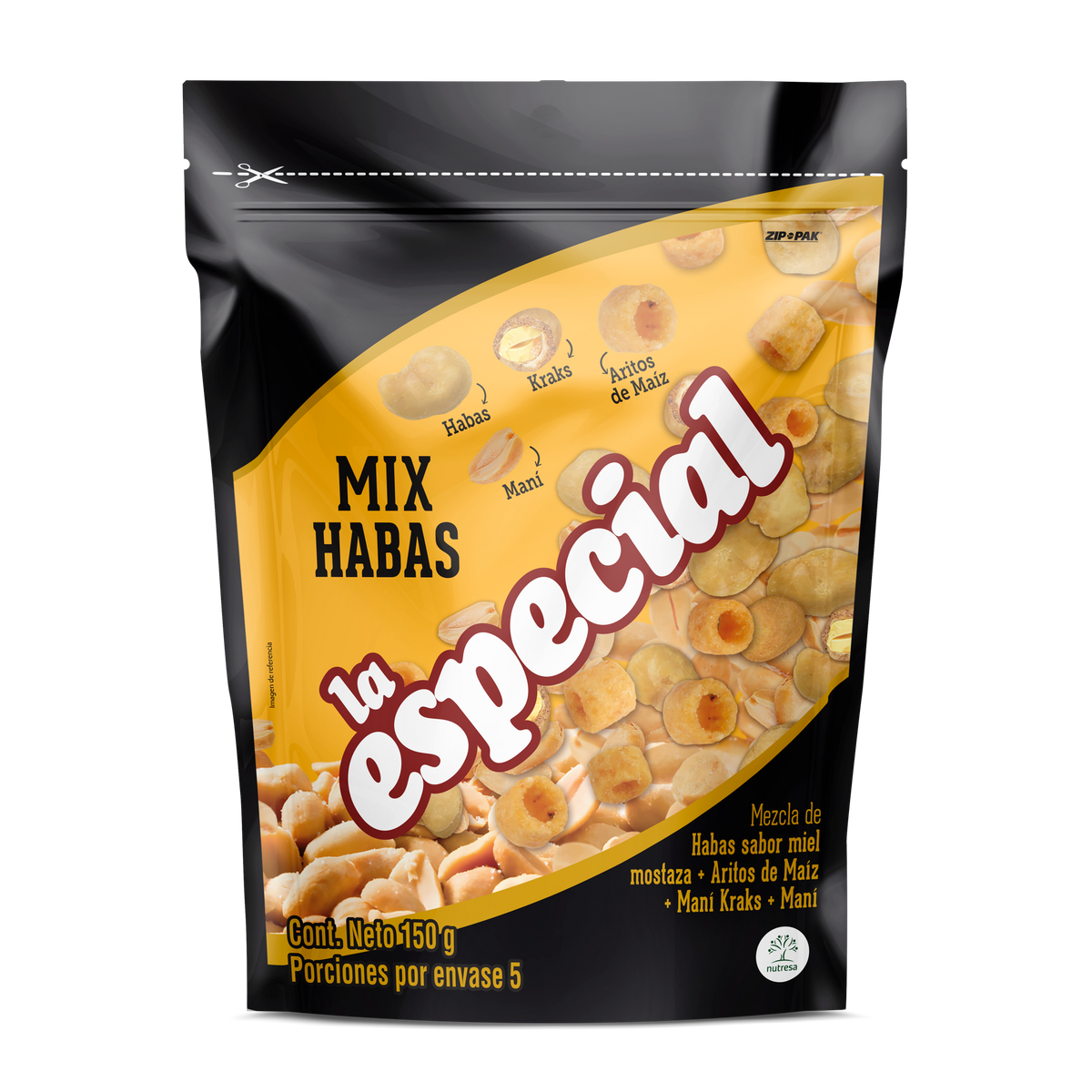 La especial pasabocas habas mix x150g