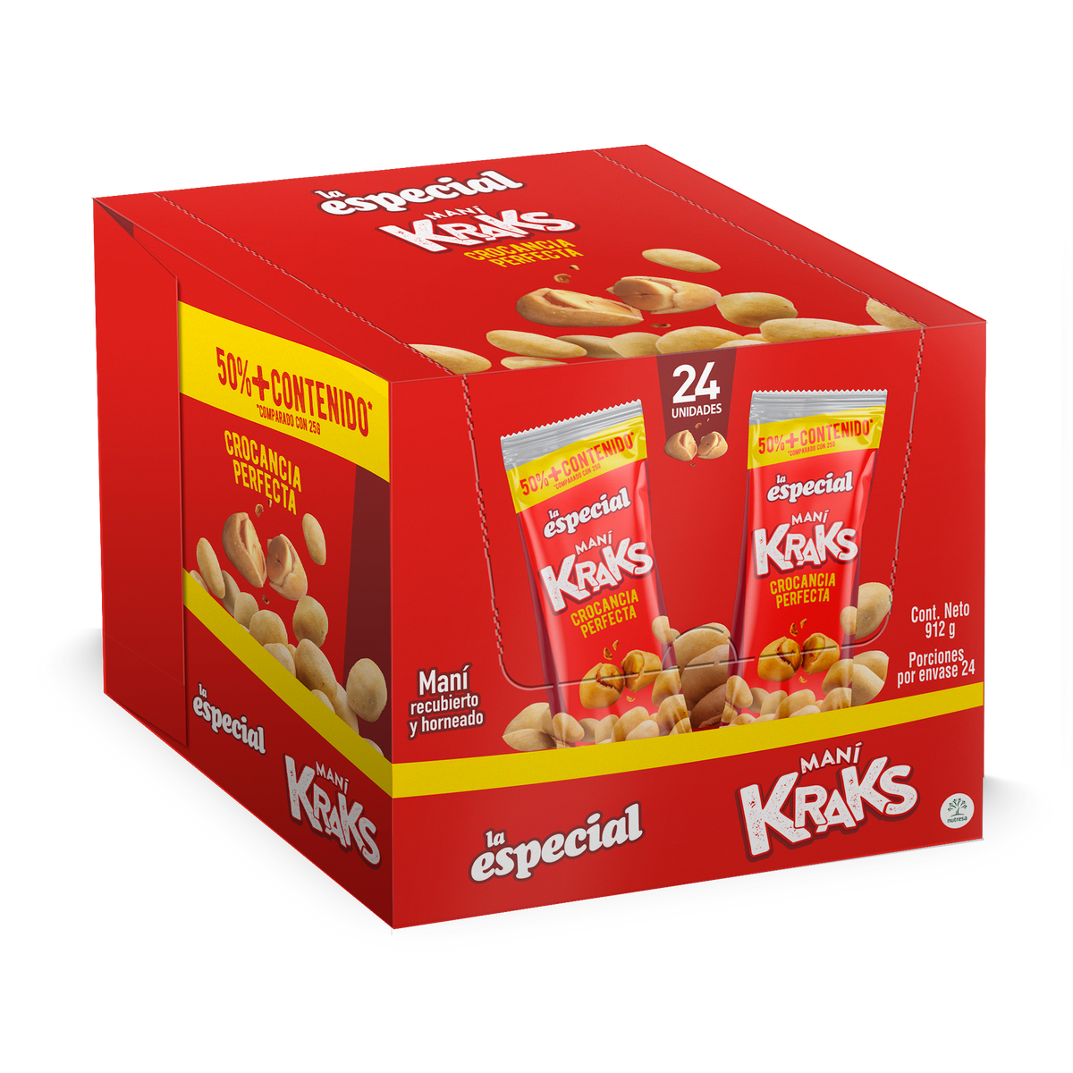 La Especial Pasabocas Kraks x Plegadiza x 24 Un x 38 g