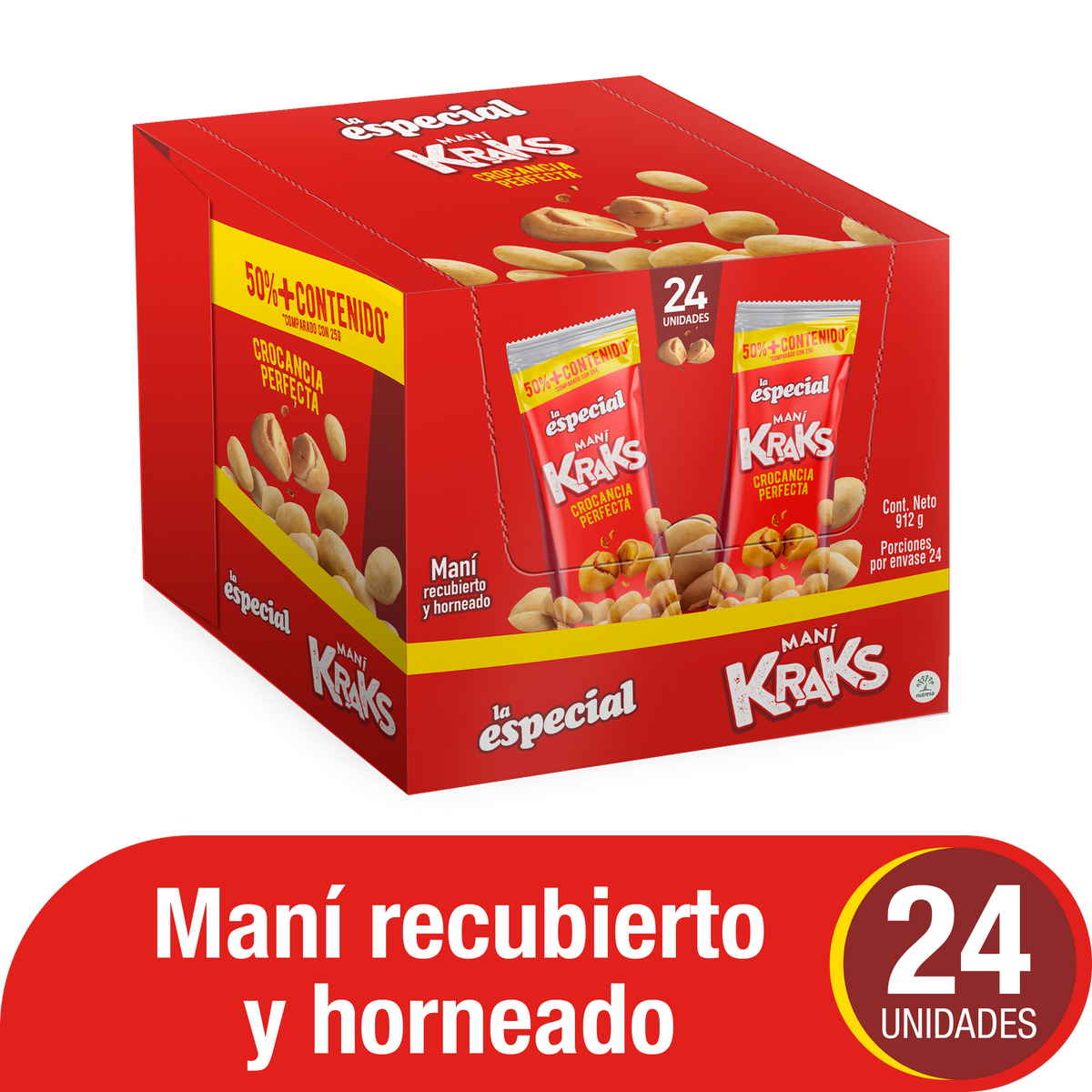 La Especial Pasabocas Kraks x Plegadiza x 24 Un x 38 g
